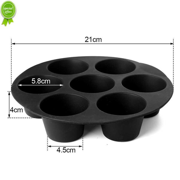 Cup cake Cake Muffin Baking Cups 7 Even Cake Cup Muffin Cup Accessori per friggitrice ad aria per 3,5-5,8 l Vari modelli di stampi per friggitrice ad aria