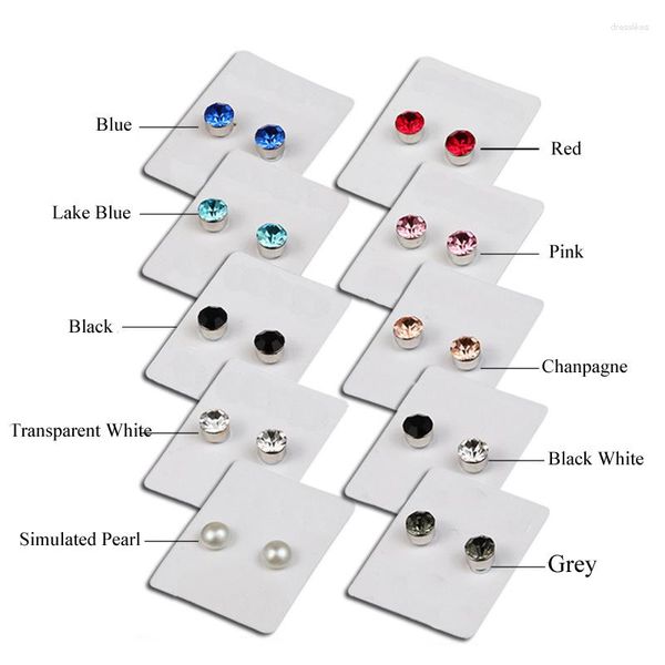 Ohrstecker Bunte Zirkon Magnetische Ohrringe Für Frauen Männer Baby Kein Piercing Kristall Ohrstecker Schmuck Loch Kleiner Magnet