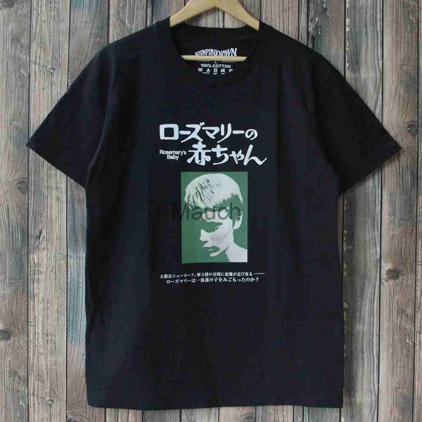 T-shirt da uomo Rosemary's Baby TShirt Film horror Roman Polanski e Exorcist Men Tee Shirts Rosemarys Cloes J230625