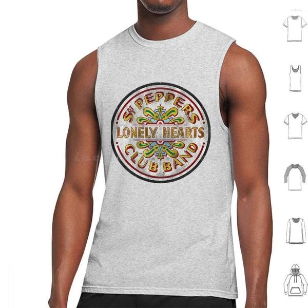 Erkek Tank Tops Sgt Peppers Lonely Hearts Club Band Veet Sleeless