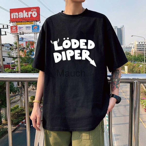 Camisetas Masculinas LODED DIPER DIARY OF A WIMP KID Camiseta Masculina Marca Camiseta Masculina de Algodão de Verão Camiseta Manga Curta Harajuku Masculina Grande J230625