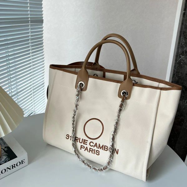 Дизайнер роскоши Deauville Тота сумка для покупки сумки роскошная сумочка женская нейлоновая холст оптовая сумка на плече