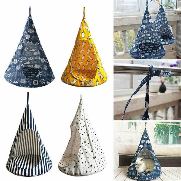 Letti per gatti Mobili lavabili rimovibili Soft Hanging Cat House Bed Kitten Nest Pet Tent Cat Hammock 230625