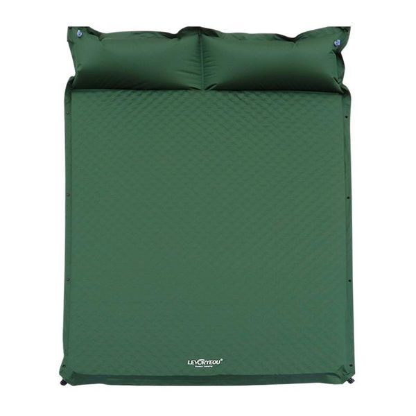 Esteira 2 pessoas espessura 5cm automático autoinflável colchão almofada tenda acampamento esteira confortável cama aquecimento almoço resto tour