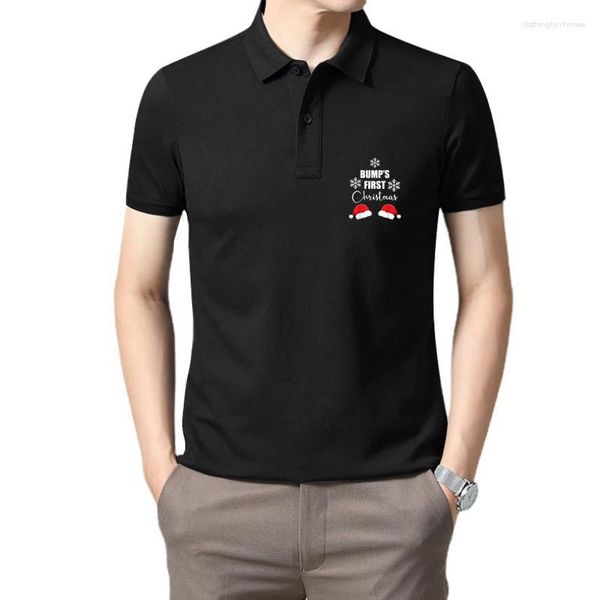 Camisa polo masculina engraçada para anúncio de gravidez gêmea presente para chá de bebê de natal camiseta de algodão estilo inglês tops
