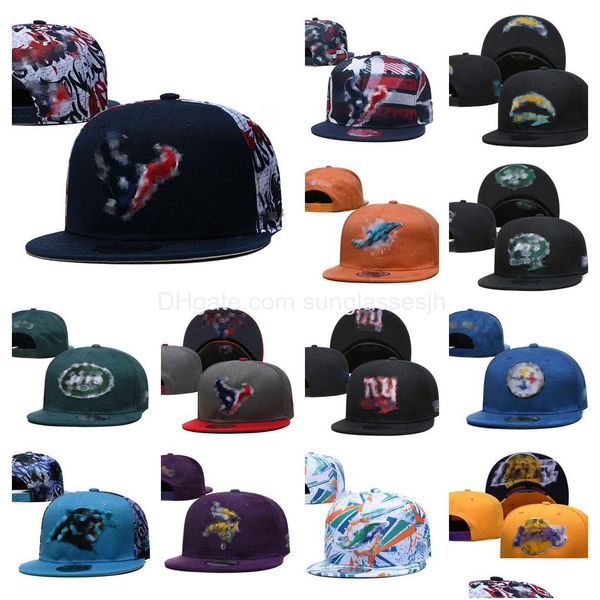 Ball Caps 2023 En Kaliteli Erkekler Kadın Basketbol Snapback Beyzbol Snapbacks Hats Tüm Takımlar Erkek Nakışları Futbol Güneşi Mesh Fle Dhgrn