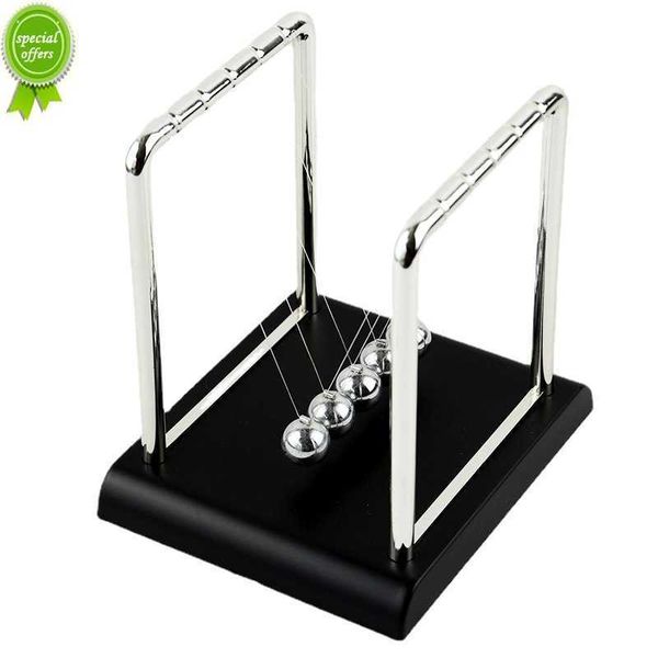 Decoração de mesa de casa Metal Pêndulo Bola Física Ciência Artesanato Brinquedo Educativo Berço de Newtons Bola de Equilíbrio de Aço