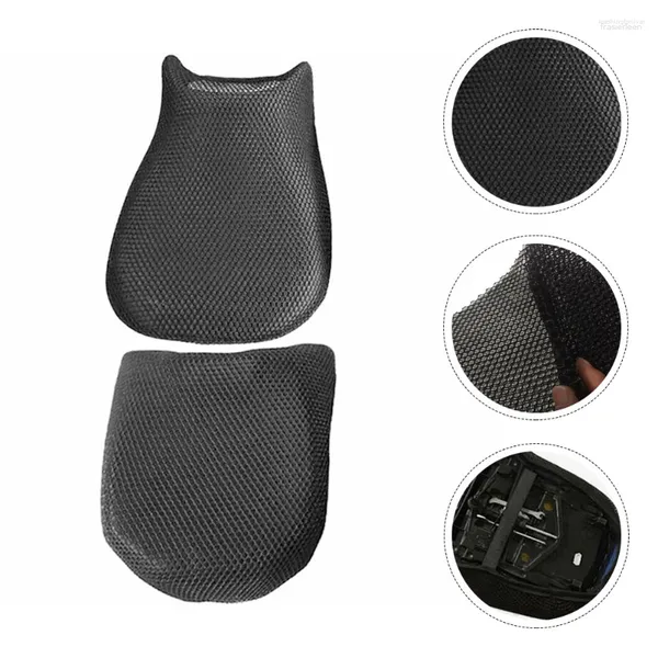 Autositzbezüge 2 Teile/satz Motorrad Abdeckung Kissen Pad Protector Air Mesh Motorrad Net Wrap Ersatz