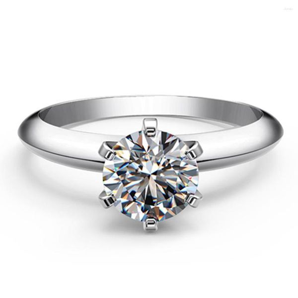 Кластерные кольца великолепно 0,6-3CT D VVS1 Moissanite Barial Diamond Ring Solid 14K Белое золото Au585