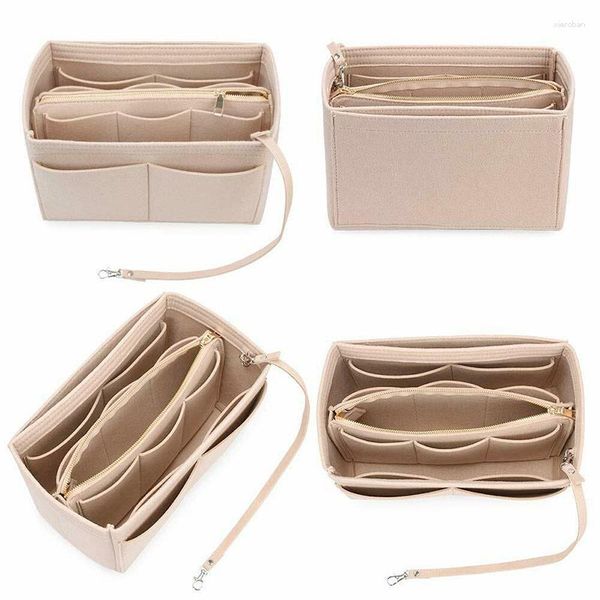 Sacos de armazenamento Ly Durable Use Travel Cosmetic Bag Long Lasting Multi-Pocket Purse Handbag For Cosmetics Key Chains Books