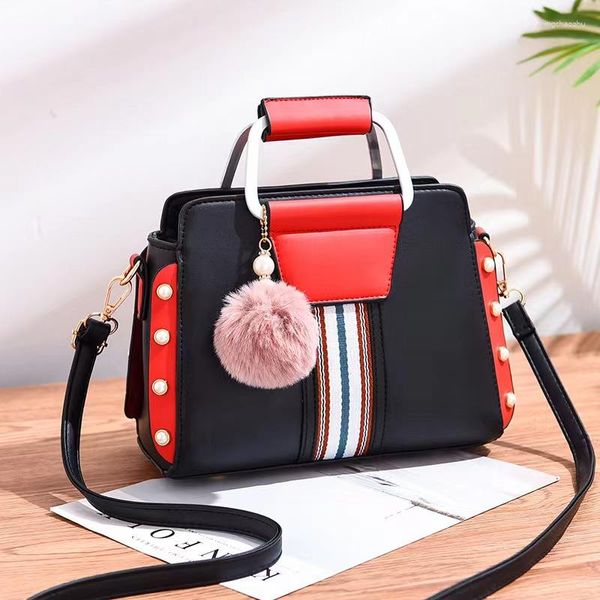 Bolsas de noite Baobao feminina 2023 moda europeia e americana cor de contraste grande capacidade bolsa de ombro tendência crossbody