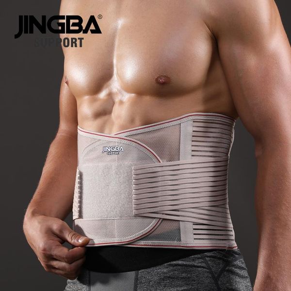 Segurança jingba suporte ortopédico espartilho cinto de apoio para as costas dos homens cinto cinta fajas lombares ortopédicas proteção cinto de apoio da coluna