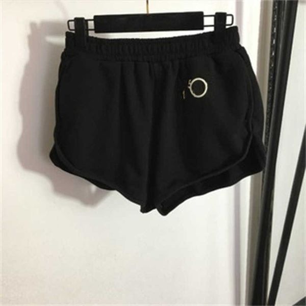 Shorts Mulheres Roupas Verão Casual Versátil Elástico Números Decoração Solto Conforto Perna Larga Curto Esportes Ao Ar Livre Designers Womens