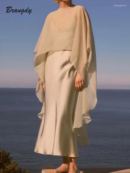 Camicette da donna Abito a mantella in rete Tunica trasparente Copricostume da spiaggia Copricostume Abbigliamento da spiaggia Donna Donna Top morbidi come la seta