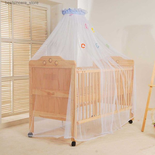 Baby Bett Moskitonetz Krippe Netting Hängen Zelt Mit Halter Baldachin Vorhang Um Kuppel für Kinder Baby Zimmer Dekor L230522