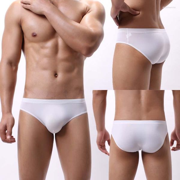 Unterhosen Transparente Slips Männer Unterwäsche Sexy Traceless Gay Dessous Durchsichtige Penistasche Sissy Jockstrap Malen Höschen Cuecas