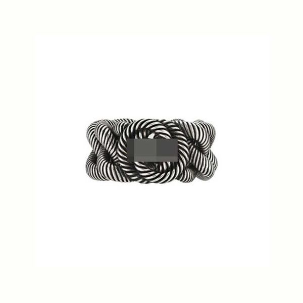 2023 Gujia Thread 925 Sterling Silver per uomo e donna Bold Fashion Trend Ring Gift