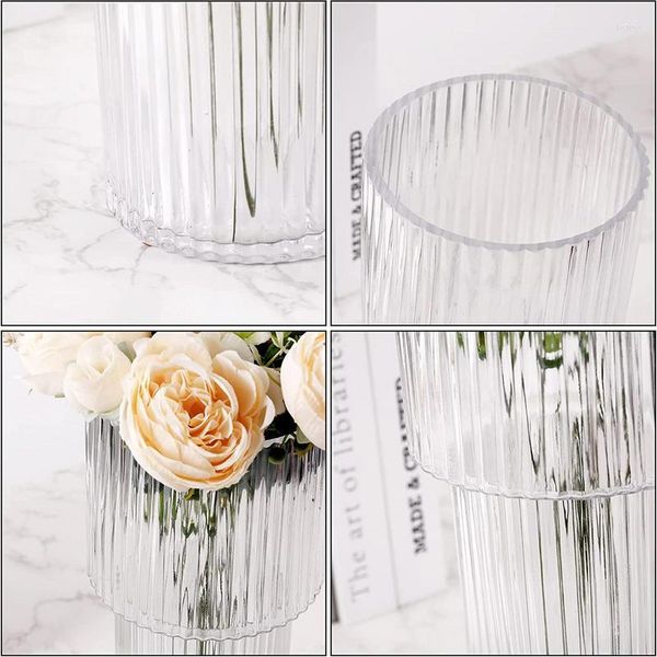 Vasos Moderno Vaso Decorativo Transparente Para Flores Escritório Quarto Garrafa Castiçal Suporte De Vidro Decoração Da Casa