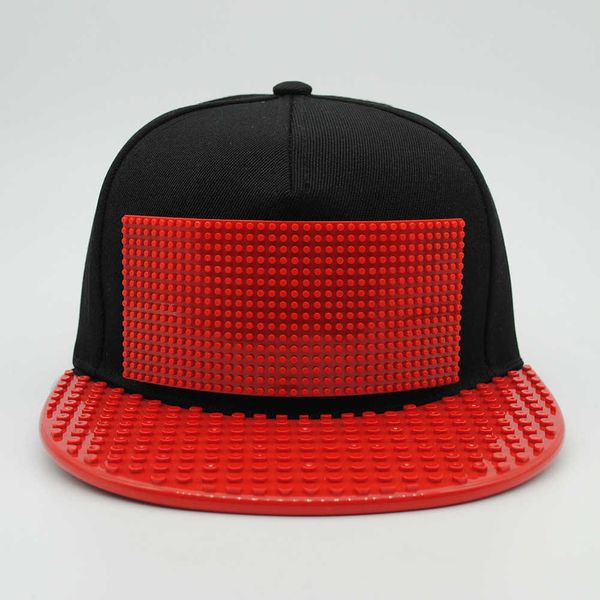 Ball Caps Мужчины настраивают бейсбольную шляпу DIY Blocks Blocks Bricks Trucker Snapback Hat для женщин Depacablehkd230625