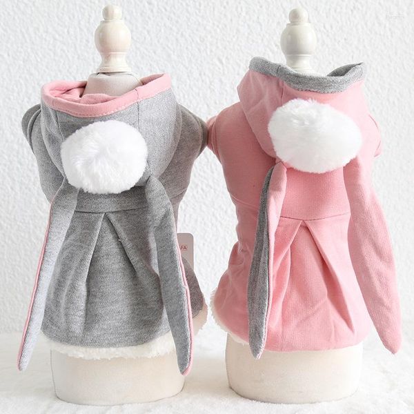 Hundebekleidung, Weste mit langen Ohren, dicke Hoodies, Mäntel, Hemd, Baumwolle, Haustierkleidung, Winterkleidung für Hunde, Katzen, Welpen, Malteser-Teddybär