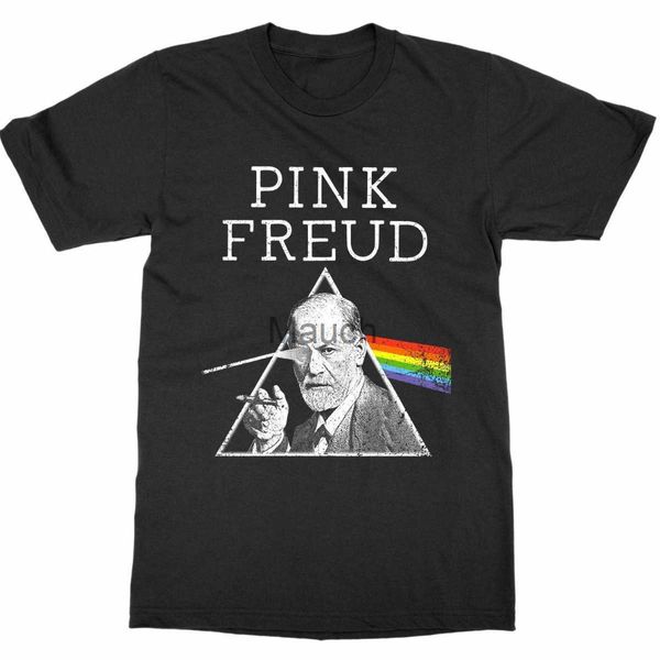 Erkek Tişörtleri Signd Freud Komik Tasarım Yaz Pamuk Tshirt Kimya Biyolojisi Deney İnek Genius Eory Bilim J230625 UA42