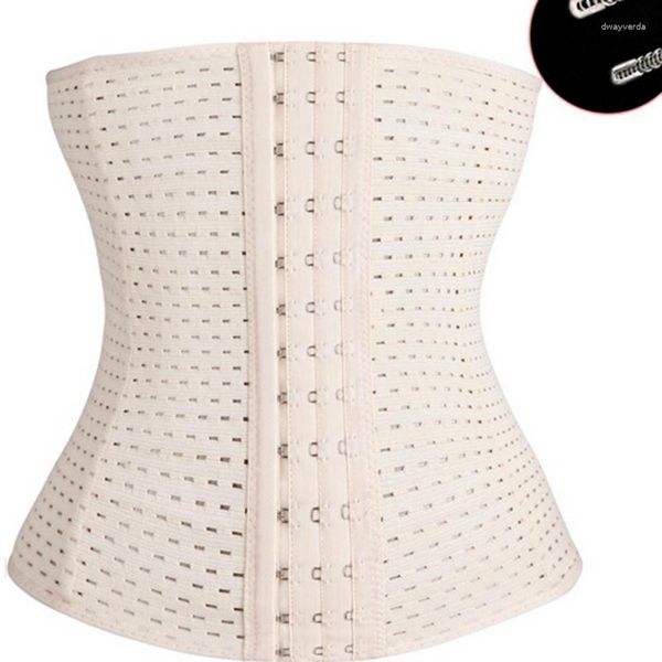 Modeladora feminina WEIXINBUY Espartilho feminino Neoprene Cintura modeladora Body Steel Boned Belt Corsage Cinta modeladora Plus Size Emagrecedora