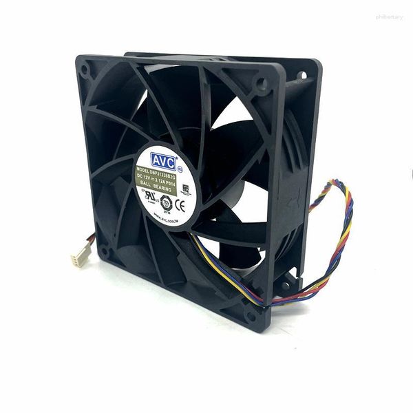 Ventiladores de resfriamento de computador para AVC 12038 12 V PWM Miner Mining 120 mm 12 cm Ventilador de resfriamento de alta velocidade Violência poderoso 7000RPMFans