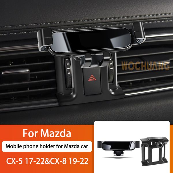 Mazda CX-5 CX8 17-2022 için araba cep telefonu sahibi 360 Derece Dönen GPS Özel Montaj Destek Navigasyon Braket Aksesuarları