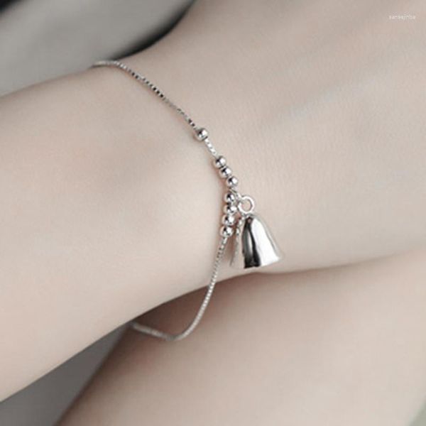 Charm Bracelets Summer Fashion Silver Color Bell Charms For Women Wedding Statement Jewelry Bijoux