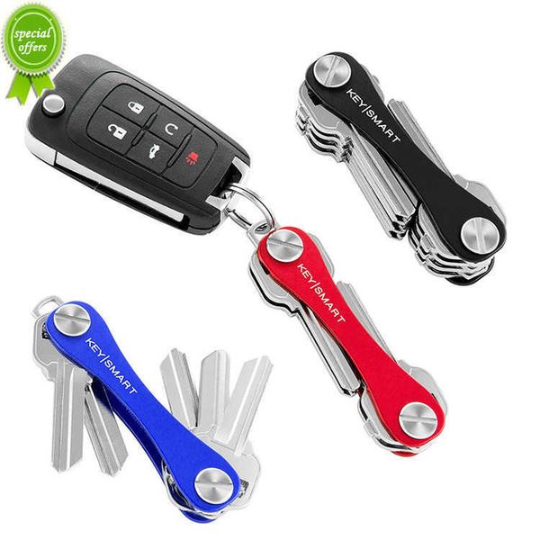 Mini porta-chaves carteira porta-chaves inteligente porta-chaves porta-chaves para armazenamento doméstico clipe para chaves de metal organizador de alumínio porta-chaves
