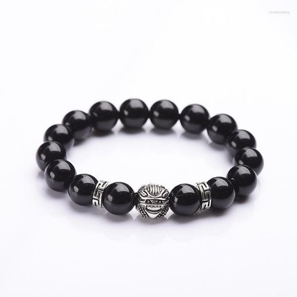 Charme Pulseiras Miçangas Pulseira Artesanal Obsidian Pi Xiu Jóias Presente Para Homens Atacado YP8071 Melv22