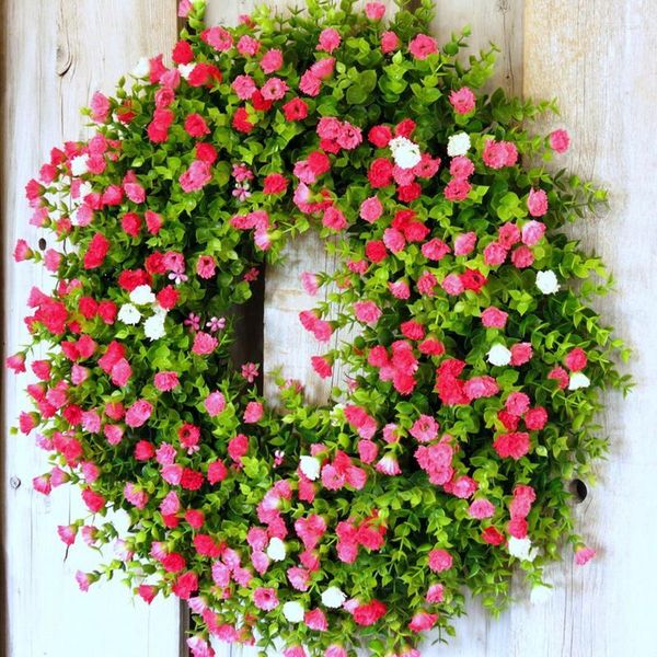 Dekoratif Çiçekler Çiçek Çelenk Yapay Kaliteli Ev Dekorasyonu Dış Kullanım Için Kapı Duvar Düğün Zemin Açık Dekor