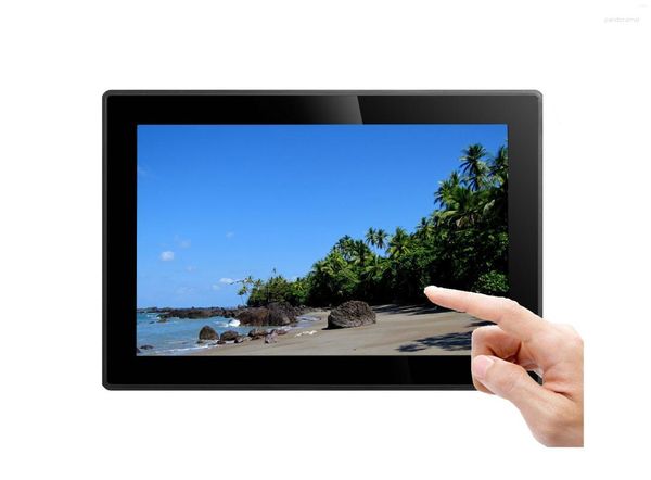 10,1 15 15,6 polegadas plana capacitiva touch screen monitor montagem na parede industrial quadro aberto display widescreen