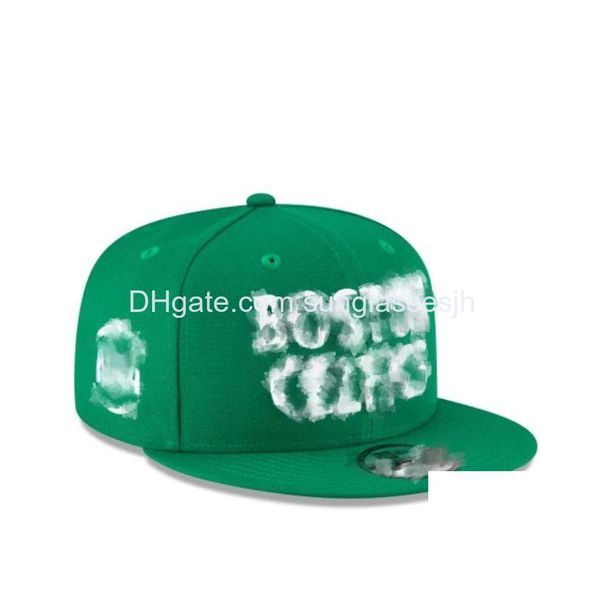 Top Caps Mix Sipariş Tasarımcı Snapbacks Basketbol Şapkaları Tüm Takım Logosu Ayarlanabilir Takılabilir Kova Şapkası Nakış Pamuk Örgü Flex Beanie Dhrkh