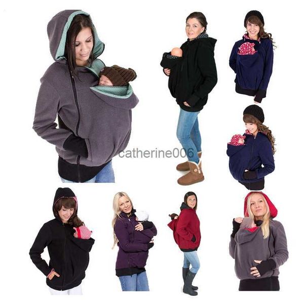 Verdickter Schwangerschaftsstoff Babytragen Umstands-Hoodies Babytragejacke Känguru-Oberbekleidung Hoodies Mehrere Farben erhältlich L230625