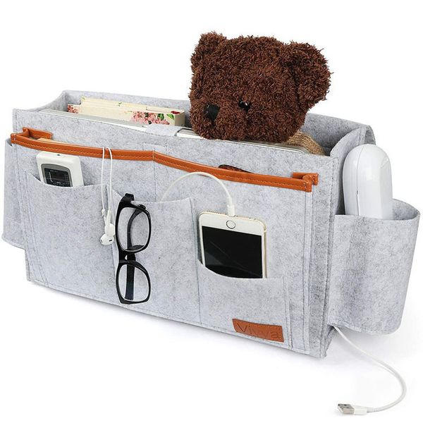 Borsa degli attrezzi Comodino Portaoggetti Organizer da appendere Caddy Bed Holder Tasche Pocket Sofa Book Felt Home 230625