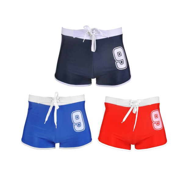 Calções de banho masculinos E0368 liquidação calções de banho cintura boxer calças curtas 230625