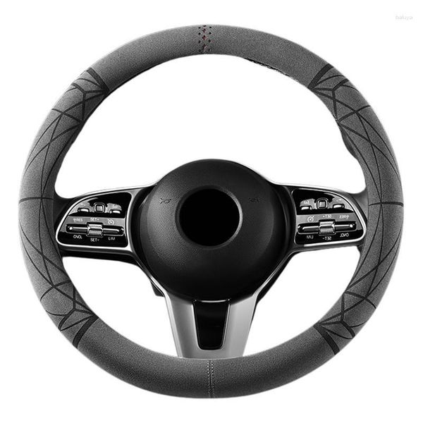 Coberturas de volante capa de carro universal protetor automotivo acessórios de decoração de interiores respirável antiderrapante