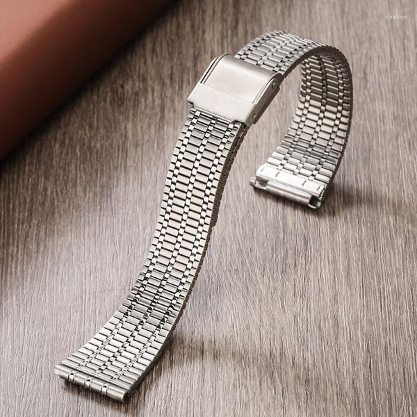 Uhrenarmbänder 20 mm 22 mm Splitter-Edelstahl-Uhrenarmband Unisex-Überlegenes Armband Langlebiger Hakenverschluss-Armbanduhrband Deli22