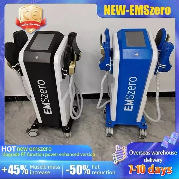 EMS Muscle Sculpt Stimulator Itens de beleza DLSEMSlim NEO HIEMT 2/4/5 Alças com almofadas de estimulação pélvica RF Opcional EMSzero Fat Burning Shaping Cores disponíveis