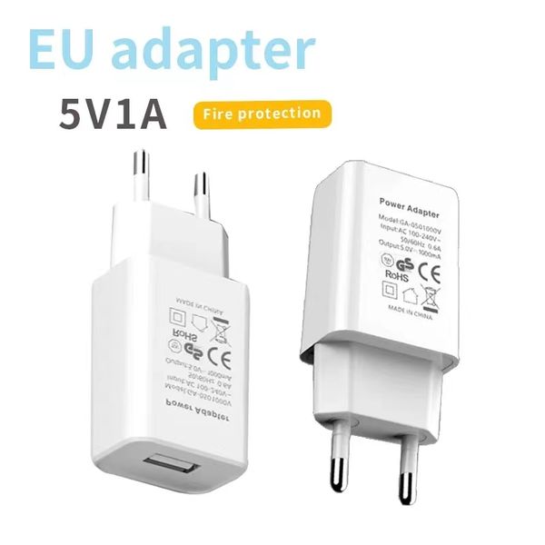 GS CE Zertifikat EU Stecker Adapter 5V 1A 2A USB Wand Ladegerät Reise Handy Schnell Ladegerät Power Adapter für Samsung Xiaomi LG Deutschland Standard