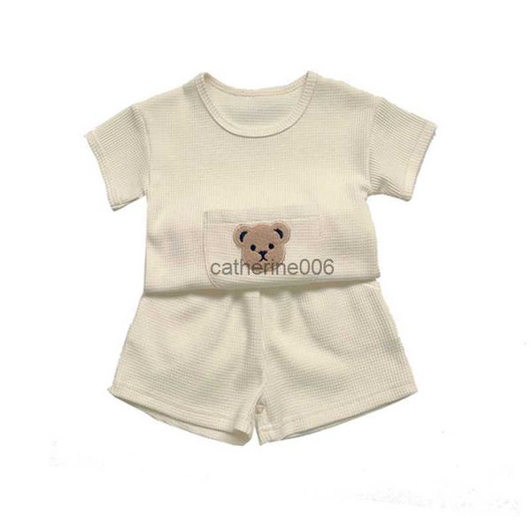 Estate Neonate e Ragazzi Cothes Set Cotone Traspirante Neonato Abbigliamento Bambini Lounge Wear L230625