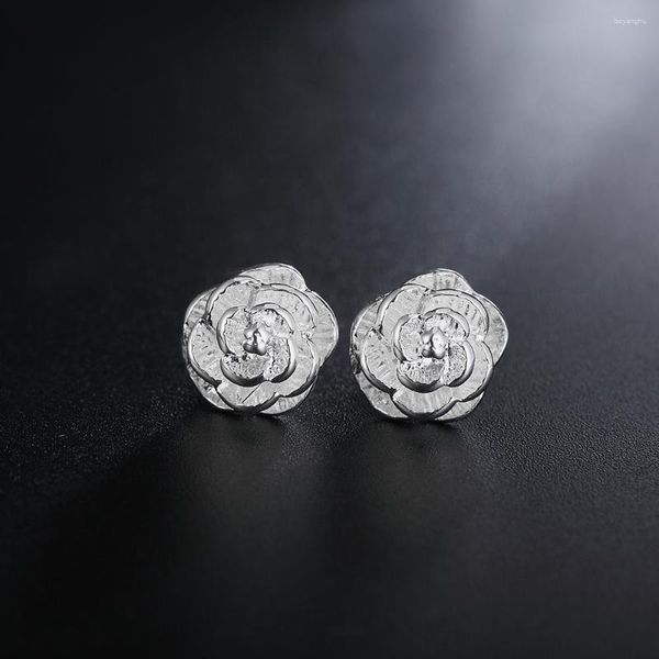 Orecchini per borchie 925 Sterling Silver Flower for Women Accessori per gioielli di lusso Gioielli Gaabou all'ingrosso