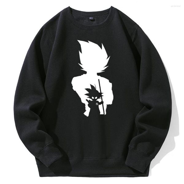 Männer Hoodies Cartoon DBZ Stil Für Männliche Mode Übergroßen Tech Fleece Tops Anime Harajuku Sweatshirts Oansatz Herren Kleidung