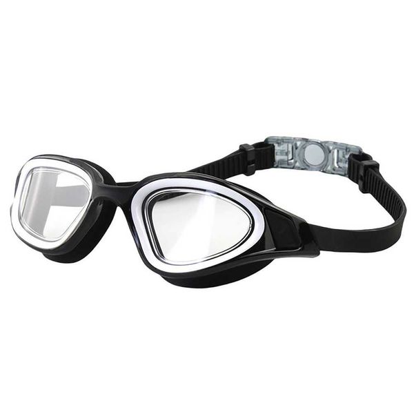 Óculos de natação Óculos de natação para homens e mulheres antiembaçante uv prescrição à prova d'água silicone ajuste natação piscina óculos adultos óculos de mergulho AA230530