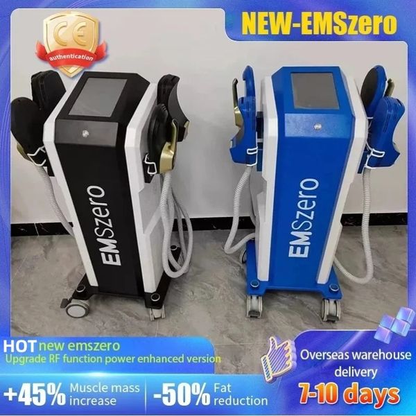 HOT DLS-EMSLIM RF Muscle Stimulate Fat Removal Build The Neo 14 Tesla hi-emt Machine with 4 pcs Handles With Pelvic Stimulation Pads Opcional EMSzero Colors Available
