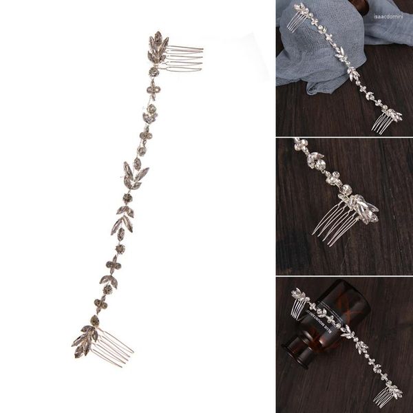 Hair Clips Wedding Pente Decor Rhinestone e Fleat Moda elegante Acessório bonito para damas de honra de noiva Xin-