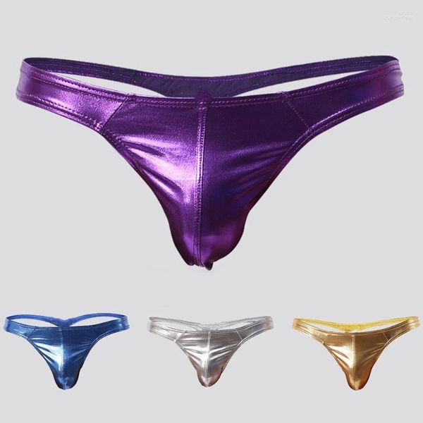 Cuecas Masculinas Longas P Para Homens Boxers Triangular Sexy Lingerie Brilhante Cintura Baixa Pacote Cueca Mesh Tronco