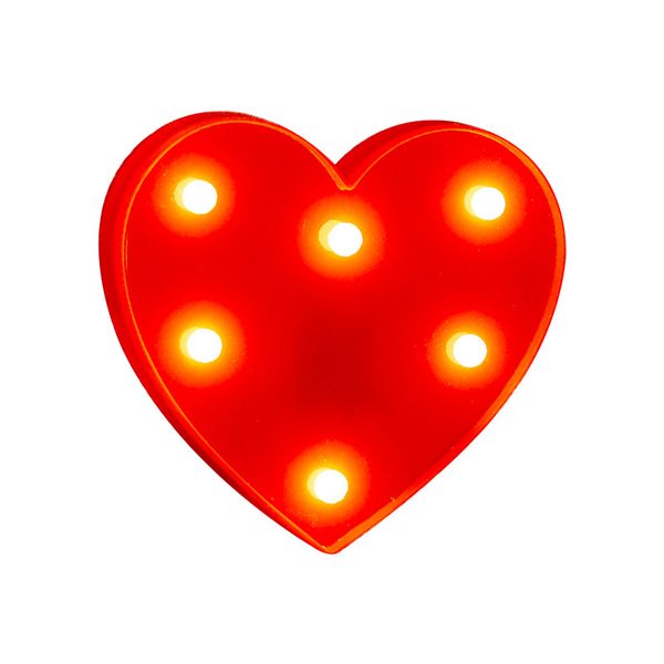 Valentinstag-LED-Lichtkarte, Heiratsantrag, Zeremonie, Hochzeitsdekoration, Szene, dekoriert den Raum, romantische Buchstabenlichter