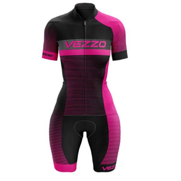 Conjuntos de roupas de ciclismo VEZZ0 Macacões femininos de ciclismo Roupas profissionais com frete grátis Ciclismo macaquinho verão manga curta Venda BrasilHKD230625